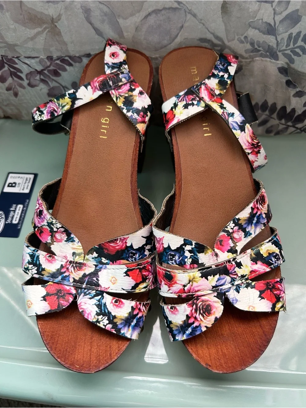 Madden Girl Floral Multicolor Platform Wedges